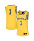 ფოტო #1 პროდუქტის Big Boys #1 Maize Michigan Wolverines Team Replica Basketball Jersey