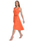 ფოტო #3 პროდუქტის Women's Sleeveless Faux-Wrap Dress