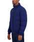 Men's Zip-Front Bomber Jacket with Faux Fur Hood