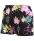 ფოტო #3 პროდუქტის Men's Black Arizona State Sun Devils Neon Floral Swim Trunks