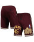 ფოტო #1 პროდუქტის Men's Donovan Mitchell Wine Cleveland Cavaliers Player Replica Shorts