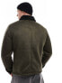 River Island shearling aviator jacket in dark green