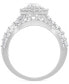 Фото #4 товара Кольцо Macy's Diamond Marquise Bridal Set in 14k White Gold