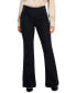Фото #1 товара Petite Button-Detail Flared Wide-Leg Jeans, Created for Macy's