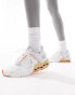 ON Cloudnova Flux trainers in white and peach