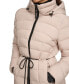 ფოტო #4 პროდუქტის Women's Rope Belted Hooded Puffer Coat, Created for Macy's