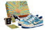 Фото #1 товара 【定制球鞋】 Nike Dunk Low 野鹤制造 艺术抽象主题 做旧复古风 字母 特殊礼盒版 低帮 板鞋 男女同款 米蓝 / Кроссовки Nike Dunk Low FD9064-110