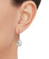 ფოტო #2 პროდუქტის Diamond Teardrop Leverback Drop Earrings (1/10 ct. t.w.) in Sterling Silver