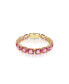 ფოტო #1 პროდუქტის Octagon Cut, Pink, Gold-Tone Millennia Bracelet