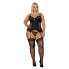 Amallie Corset with Thong and Garter Black