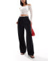 River Island side stripe trouser in black