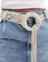 Фото #3 товара My Accessories macrame woven belt in cream