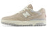 Фото #1 товара Кроссовки New Balance NB 550 Устойчивые к ударам, с амортизацией, антискользящие, износостойкие, низкие для мужчин и женщин, модель в стиле ретро, бежево-коричневого цвета.