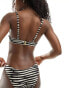 New Look balconette bikini in zebra print