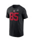 Фото #3 товара Men's George Kittle Black San Francisco 49ers Super Bowl LVIII Patch Player Name and Number T-shirt