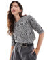 Фото #1 товара Vero Moda chunky short sleeved jumper in grey