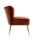 Фото #35 товара 25" Wide Upholstered Tufted Velvet Accent Chair With Metal Leg