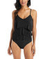 Фото #1 товара Women's Solid Citizen Tiered One-Piece Swimsuit