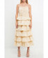 ფოტო #2 პროდუქტის Women's Tiered Maxi Dress