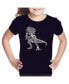 ფოტო #1 პროდუქტის Big Girl's Word Art T-shirt - Dino Pics