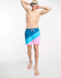 Фото #2 товара Nike Swimming – Explore – Volley-Badeshorts mit diagonalem Blockfarbendesign in Blau und Rosa, 5 Zoll Schrittlänge