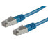 ROLINE S/FTP Patch Cord Cat.5e - blue 1m - 1 m - Cat5e - SF/UTP (S-FTP) - RJ-45 - RJ-45