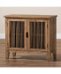 Furniture Clement Rustic Transitional 2 Door Spindle Accent Storage Cabinet