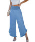 ფოტო #1 პროდუქტის Women's Straight Leg Ruffle Cuff Pants