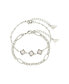 ფოტო #1 პროდუქტის Gold-Tone or Silver-Tone Reine Bracelet Set With Freshwater Pearls