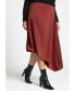 Фото #3 товара Plus Size Peaked Drape Skirt