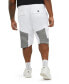 Фото #2 товара Men's Layered Cargo Pocket Fleece Short