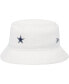 ფოტო #1 პროდუქტის Men's White Dallas Cowboys Court Sport Terry Bucket Hat