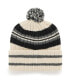 Фото #2 товара Men's Cream Vegas Golden Knights Hone Patch Cuffed Knit Hat With Pom