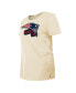 Women's Cream New England Patriots Chrome Sideline T-shirt