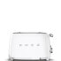 Фото #3 товара SMEG toaster TSF03WHEU (White) - 4 slice(s) - White - Steel - Buttons - Level - Rotary - 50's Style - China
