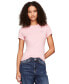 ფოტო #1 პროდუქტის Women's Cotton Slim-Fit Linear Logo T-Shirt