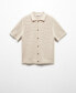 ფოტო #1 პროდუქტის Men's Openwork Buttons Detail Knit Polo