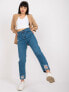 Фото #3 товара Spodnie jeans-RO-SP-PNT-4005.69-ciemny niebieski