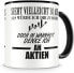 Фото #1 товара Samunshi® Mug with German Text "Ich denke an Aktien" [German Language]