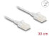 Delock 80357 - Patchkabel Cat.6a U/UTP Slim 0.3 m weiß - Network - CAT 6a