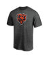 Фото #3 товара Men's Heathered Charcoal Chicago Bears Primary Logo Team T-shirt