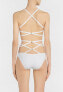La Perla Onyx White cut-out padded swimsuit with laser-cut detail size US 34