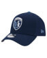 Фото #2 товара Men's Navy Sporting Kansas City 2024 Kick Off Collection 9FORTY A-Frame Adjustable Hat