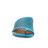 Фото #3 товара Softwalk Corsica II S2113-487 Womens Blue Wide Leather Slides Sandals Shoes 6