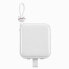 Фото #4 товара Powerbank z podstawką kabel USB-C i Iphone Lightning Cutie Series 10000mAh 22.5W biały