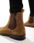 Фото #4 товара Walk London City Chelsea Boots In Tan Suede