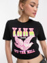 Фото #1 товара Vans dove crop print t-shirt in black