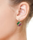 ფოტო #2 პროდუქტის EFFY® Multi-Gemstone (3-3/4 ct. t.w.) & Diamond (1/3 ct. t.w.) Flower Drop Earrings in 14k Gold