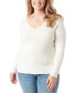 ფოტო #1 პროდუქტის Trendy Plus Size Prescilla Ribbed Sweater