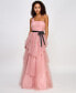 Фото #3 товара Juniors' Tulle One-Shoulder Ball Gown, Created for Macy's